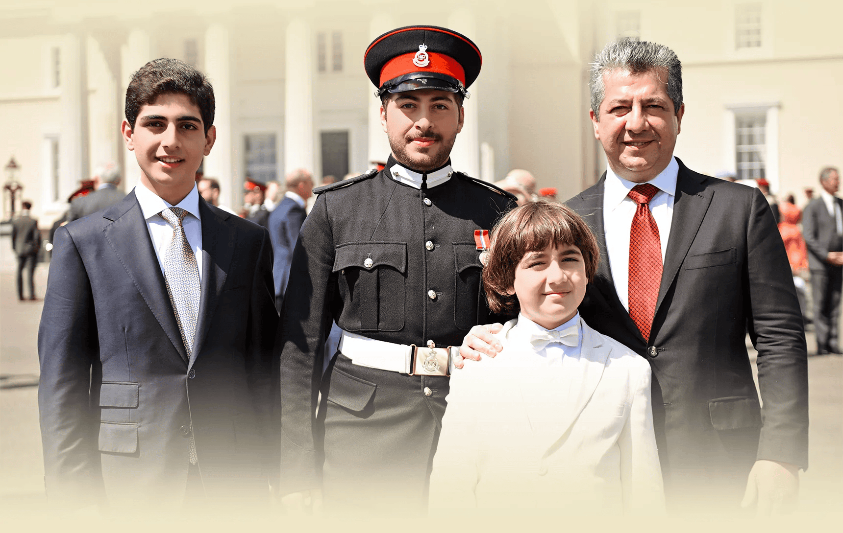 Areen Barzani with family members representing Kurdish heritage